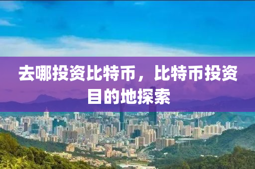 去哪(na)投(tou)資比(bi)特(te)幣，比(bi)特幣投(tou)資(zi)目的(de)地(di)探(tan)索