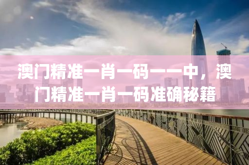 澳(ao)門(men)精準(zhun)一(yi)肖一碼一一中(zhong)，澳門精(jing)準一肖一(yi)碼(ma)準確(que)祕籍(ji)