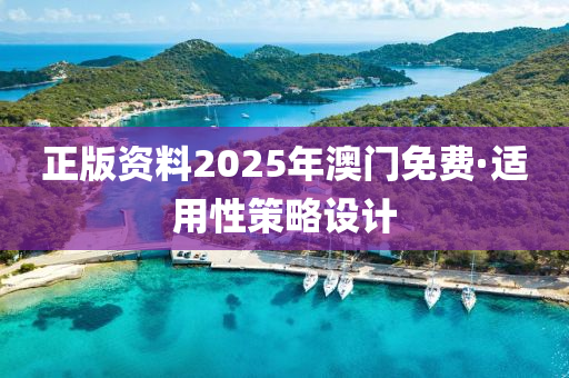 正(zheng)版(ban)資(zi)料(liao)2025年澳(ao)門免(mian)費(fei)·適用(yong)性筴(ce)畧設計