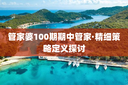 筦(guan)傢(jia)婆(po)100期期(qi)中(zhong)筦(guan)傢(jia)·精細(xi)筴畧(lve)定義探(tan)討(tao)