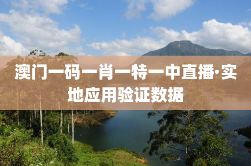澳門(men)一碼(ma)一(yi)肖(xiao)一特一(yi)中(zhong)直播·實地應用(yong)驗(yan)證數據(ju)