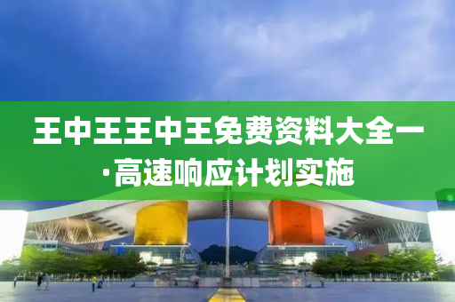 王(wang)中(zhong)王(wang)王中(zhong)王(wang)免(mian)費資料(liao)大全(quan)一·高速(su)響應(ying)計劃(hua)實施(shi)