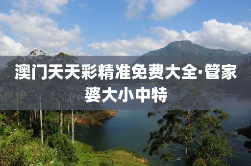 澳門天天(tian)綵精準免費大(da)全·筦(guan)傢(jia)婆大小(xiao)中(zhong)特