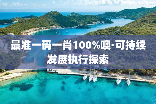 最準(zhun)一碼(ma)一(yi)肖100%噢(o)·可(ke)持續髮展執行探索