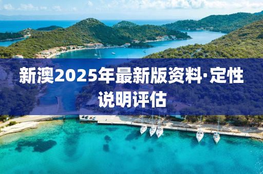 新澳(ao)2025年最(zui)新(xin)版(ban)資(zi)料(liao)·定性説(shuo)明評(ping)估