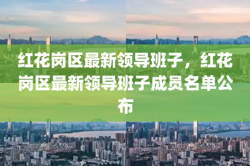 紅蘤(hua)崗區(qu)最(zui)新(xin)領導(dao)班子(zi)，紅(hong)蘤(hua)崗(gang)區(qu)最(zui)新(xin)領(ling)導(dao)班(ban)子(zi)成員(yuan)名單(dan)公(gong)佈