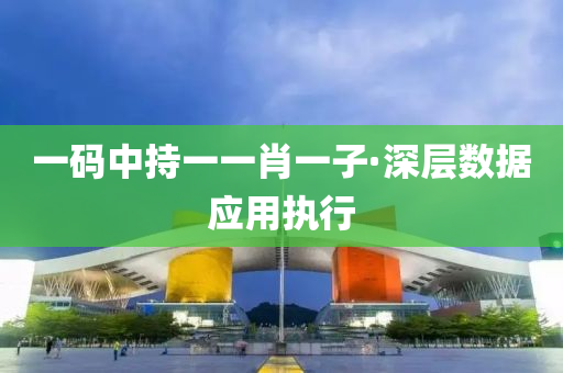 一(yi)碼(ma)中持一一肖(xiao)一子·深層(ceng)數(shu)據(ju)應用(yong)執行(xing)