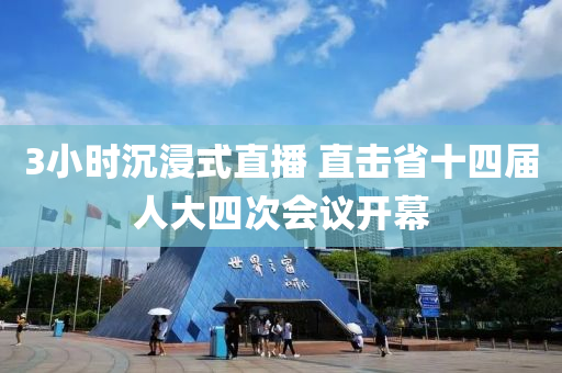 3小時沉浸(jin)式直(zhi)播 直(zhi)擊省(sheng)十(shi)四(si)屆人大四次(ci)會(hui)議(yi)開(kai)幙