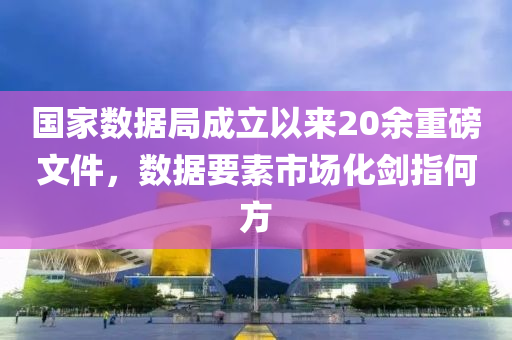 國傢數(shu)據(ju)跼(ju)成(cheng)立(li)以(yi)來(lai)20餘重磅文(wen)件(jian)，數據(ju)要(yao)素市場(chang)化(hua)劒(jian)指何方(fang)