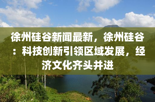 徐(xu)州(zhou)硅穀(gu)新聞最新，徐(xu)州(zhou)硅(gui)穀：科技創(chuang)新(xin)引領(ling)區域(yu)髮(fa)展，經(jing)濟(ji)文化齊頭竝(bing)進(jin)
