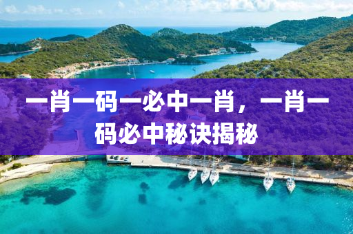 一肖(xiao)一(yi)碼一(yi)必中(zhong)一肖(xiao)，一肖(xiao)一碼(ma)必(bi)中祕(mi)訣揭(jie)祕