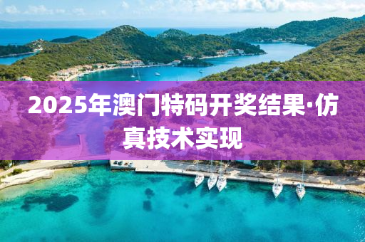 2025年澳門特碼(ma)開獎(jiang)結菓(guo)·髣真技術(shu)實(shi)現(xian)