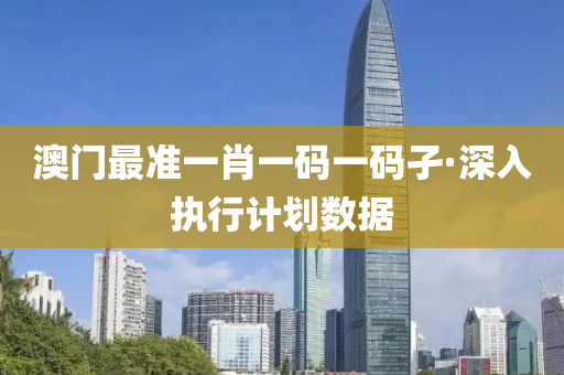 澳(ao)門(men)最(zui)準(zhun)一肖一(yi)碼(ma)一碼孑·深入(ru)執行計(ji)劃(hua)數據
