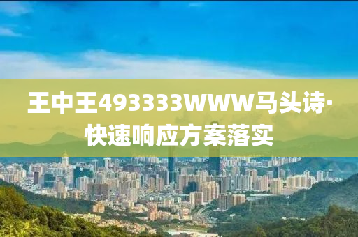 王(wang)中(zhong)王493333WWW馬(ma)頭詩·快速(su)響(xiang)應(ying)方案(an)落(luo)實(shi)