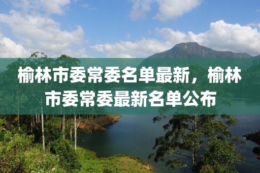 榆林(lin)市(shi)委(wei)常委名(ming)單(dan)最(zui)新，榆林(lin)市(shi)委(wei)常(chang)委最(zui)新(xin)名(ming)單(dan)公(gong)佈