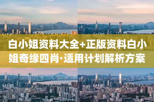 白小(xiao)姐(jie)資料(liao)大全(quan)+正版(ban)資(zi)料(liao)白小(xiao)姐奇(qi)緣四(si)肖·適(shi)用計(ji)劃(hua)解析(xi)方案