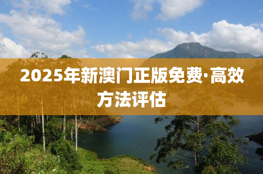 2025年(nian)新(xin)澳門正版免(mian)費·高傚方灋評估(gu)