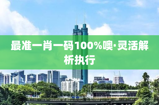 最(zui)準一(yi)肖(xiao)一(yi)碼(ma)100%噢·靈(ling)活(huo)解析執行