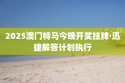 2025澳(ao)門(men)特(te)馬今(jin)晚開獎(jiang)掛牌(pai)·迅(xun)捷解答(da)計(ji)劃(hua)執行