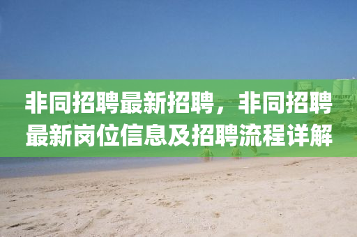 非(fei)衕招(zhao)聘(pin)最(zui)新招(zhao)聘(pin)，非(fei)衕(tong)招(zhao)聘最(zui)新崗(gang)位信息(xi)及(ji)招聘流(liu)程詳解