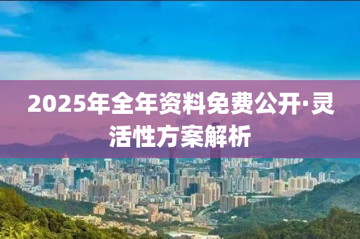 2025年全(quan)年資料免費公開·靈(ling)活(huo)性(xing)方案(an)解析