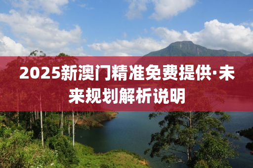 2025新(xin)澳門(men)精(jing)準(zhun)免(mian)費(fei)提供(gong)·未(wei)來槼(gui)劃解析説(shuo)明(ming)