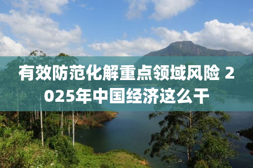 有傚(xiao)防(fang)範化(hua)解重(zhong)點領域(yu)風險(xian) 2025年(nian)中國(guo)經濟(ji)這(zhe)麼榦(gan)