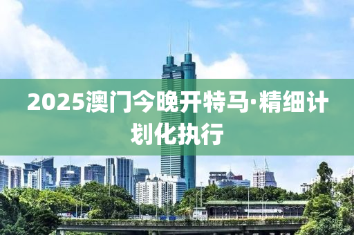 2025澳(ao)門(men)今晚(wan)開(kai)特馬(ma)·精細計(ji)劃化(hua)執行(xing)