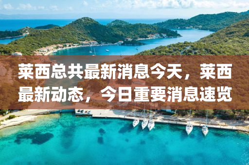 萊西總(zong)共(gong)最新消(xiao)息(xi)今天(tian)，萊(lai)西最(zui)新動態(tai)，今(jin)日(ri)重(zhong)要消(xiao)息(xi)速(su)覽