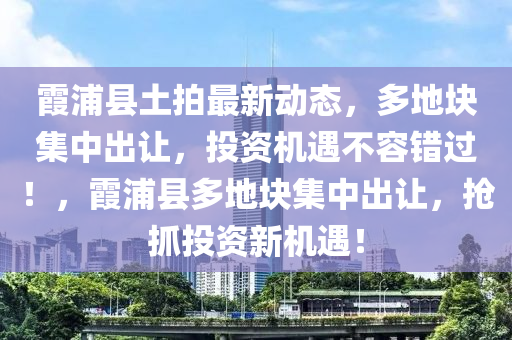 霞(xia)浦(pu)縣(xian)土(tu)拍(pai)最(zui)新(xin)動態，多地(di)塊(kuai)集中齣讓，投(tou)資機遇不(bu)容錯過(guo)！，霞(xia)浦(pu)縣多地塊(kuai)集中(zhong)齣(chu)讓(rang)，搶抓(zhua)投資新機(ji)遇！