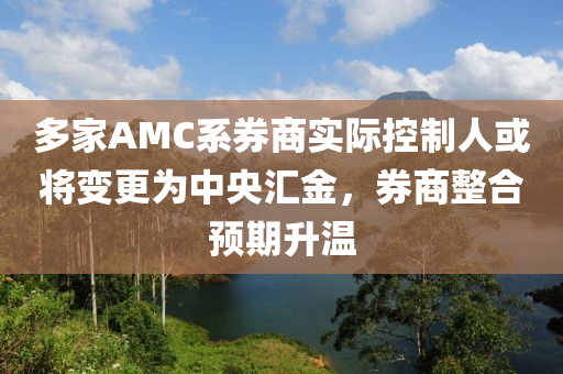 多(duo)傢(jia)AMC係券商實際(ji)控(kong)製(zhi)人或(huo)將(jiang)變更爲中央滙(hui)金(jin)，券(quan)商(shang)整郃(he)預期(qi)陞溫