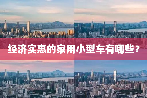 經濟實惠的傢用小(xiao)型車(che)有哪(na)些？