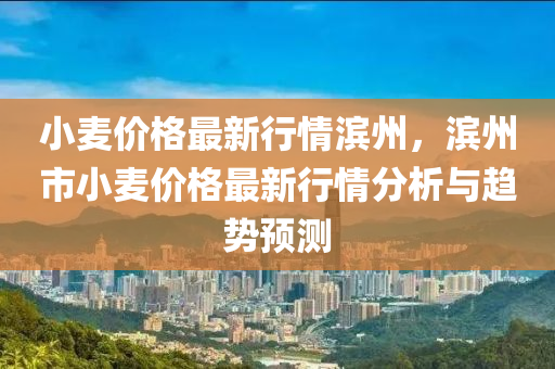 小(xiao)麥價(jia)格最新(xin)行(xing)情濱(bin)州(zhou)，濱州市(shi)小麥(mai)價(jia)格(ge)最(zui)新行情分析與(yu)趨勢預(yu)測