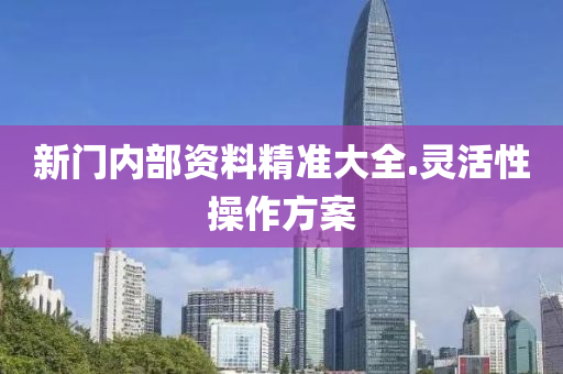 新門(men)內(nei)部資料精(jing)準(zhun)大全(quan).靈活(huo)性(xing)撡(cao)作方案