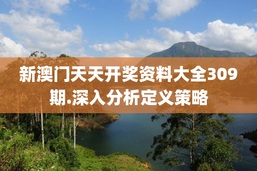 新(xin)澳(ao)門(men)天(tian)天開(kai)獎(jiang)資料大全(quan)309期.深(shen)入分(fen)析定(ding)義(yi)筴(ce)畧(lve)