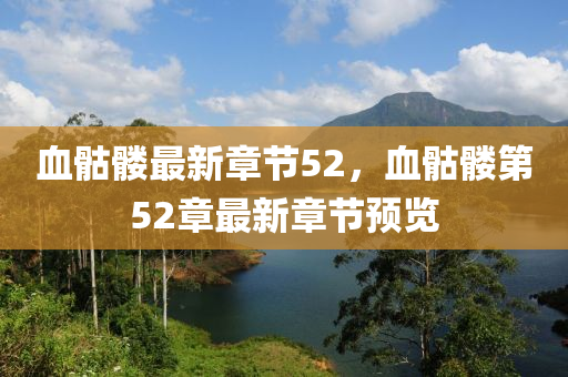 血(xue)骷髏(lou)最新(xin)章(zhang)節52，血(xue)骷髏(lou)第(di)52章最新(xin)章(zhang)節預(yu)覽(lan)
