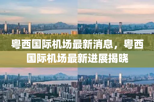 粵(yue)西(xi)國(guo)際機場最新(xin)消息(xi)，粵西國際機(ji)場(chang)最(zui)新(xin)進(jin)展揭(jie)曉