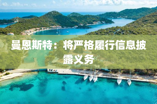 曼(man)恩斯(si)特：將嚴(yan)格(ge)履(lv)行(xing)信(xin)息(xi)披露義(yi)務(wu)