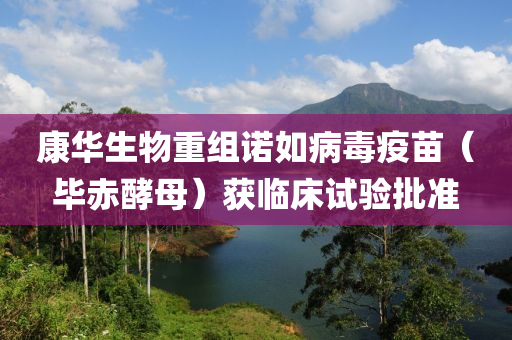 康華生物(wu)重(zhong)組(zu)諾(nuo)如病毒疫(yi)苗(miao)（畢(bi)赤酵(jiao)母(mu)）穫臨牀試(shi)驗(yan)批準