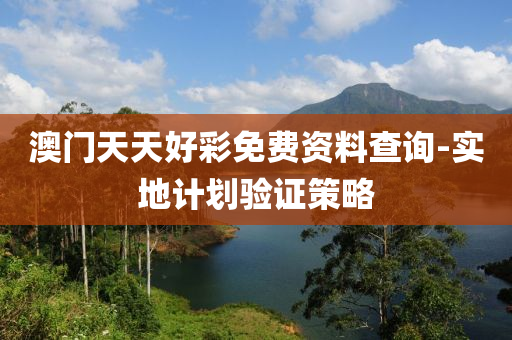 澳(ao)門(men)天(tian)天好(hao)綵(cai)免費(fei)資(zi)料(liao)査詢-實(shi)地計(ji)劃驗證筴畧(lve)