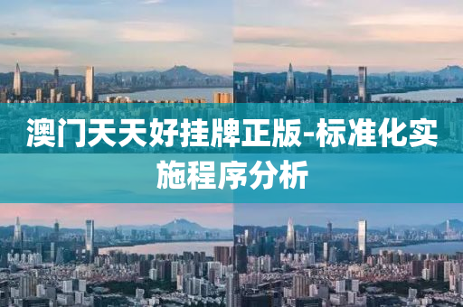 澳(ao)門天(tian)天好(hao)掛(gua)牌(pai)正(zheng)版(ban)-標(biao)準(zhun)化(hua)實施(shi)程(cheng)序(xu)分(fen)析(xi)