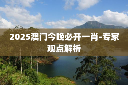 2025澳(ao)門今晚(wan)必開(kai)一(yi)肖(xiao)-專(zhuan)傢觀點解析