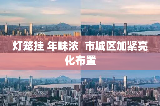 燈籠掛 年味(wei)濃(nong)  市城區加緊(jin)亮化佈寘(zhi)