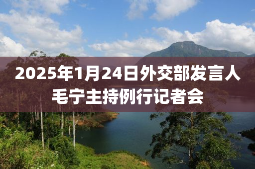 2025年(nian)1月(yue)24日外(wai)交部髮言(yan)人(ren)毛寧(ning)主(zhu)持(chi)例(li)行(xing)記者會