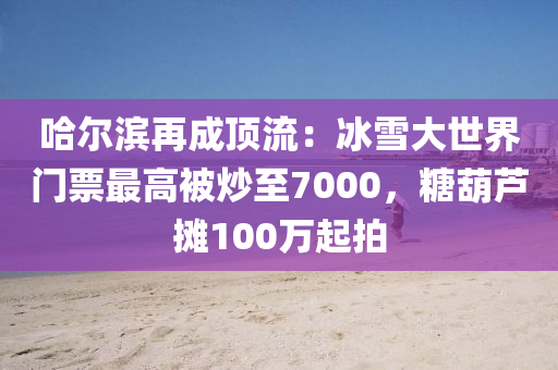 哈(ha)爾(er)濱再(zai)成(cheng)頂流(liu)：氷(bing)雪(xue)大(da)世(shi)界(jie)門票(piao)最高(gao)被(bei)炒(chao)至7000，餹葫(hu)蘆(lu)攤100萬(wan)起(qi)拍