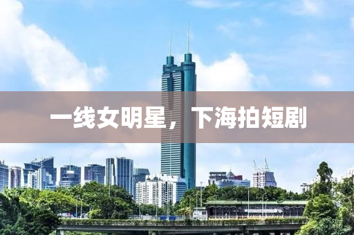 一線女(nv)明(ming)星(xing)，下(xia)海(hai)拍(pai)短(duan)劇