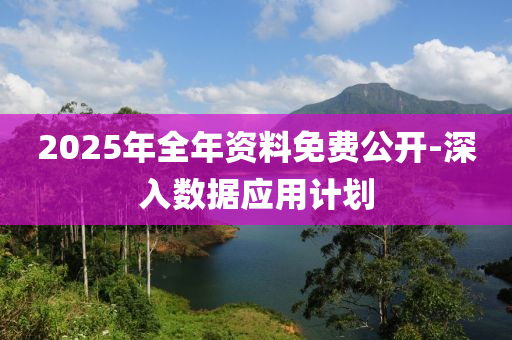 2025年(nian)全(quan)年(nian)資料免(mian)費公(gong)開-深(shen)入(ru)數據(ju)應用計(ji)劃