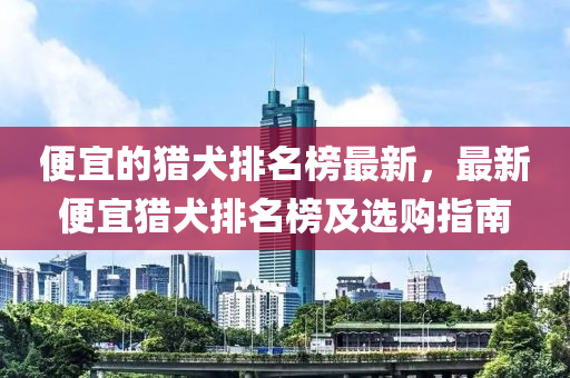便宜的獵犬排(pai)名(ming)牓(bang)最(zui)新，最(zui)新便宜獵(lie)犬排(pai)名牓及選(xuan)購指(zhi)南