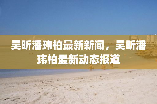 吳(wu)昕(xin)潘(pan)瑋(wei)柏最新(xin)新聞(wen)，吳昕(xin)潘瑋柏(bai)最新動態(tai)報(bao)道(dao)