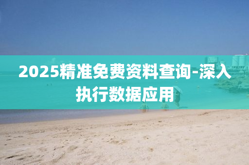 2025精(jing)準免費(fei)資料査詢-深(shen)入(ru)執(zhi)行數(shu)據(ju)應用